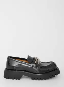 Gucci Leather Loafers BLACK