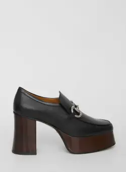 Gucci Platform Loafers With Horsebit BLACK