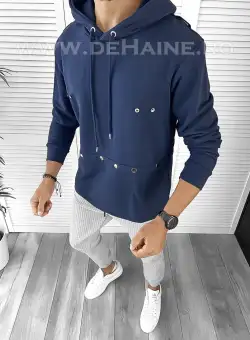 Hanorac barbati slim fit bleumarin 2652 i10-3