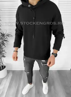 Hanorac barbati slim fit negru K020 80-1.1