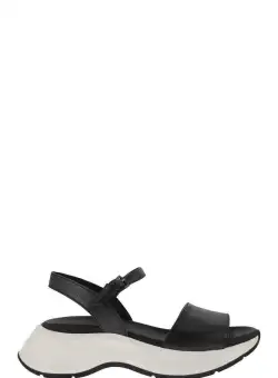 Hogan HOGAN H598 leather sandals BLACK