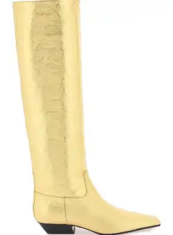 Khaite The Marfa Knee-High Boots GOLD