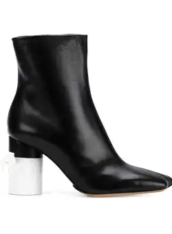 Maison Margiela MAISON MARGIELA leather boot black/white BLACK WHITE