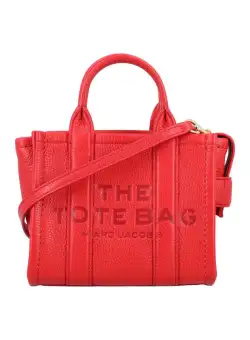 Marc Jacobs MARC JACOBS The mini tote leather bag RED