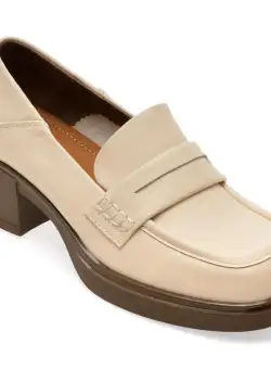 Mocasini casual FLAVIA PASSINI bej, 75059, din piele naturala