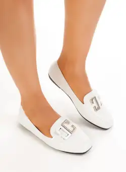 Mocasini dama eleganti Joyday albi