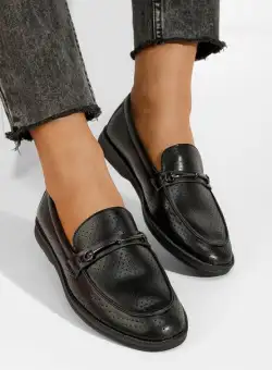 Mocasini dama Morvana V2 negri