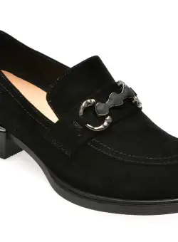 Mocasini GRYXX negri, 6439, din piele intoarsa