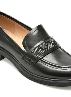 Mocasini GRYXX negri, P141Z16, din piele naturala