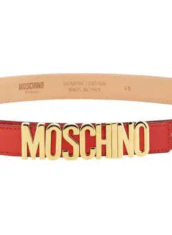 Moschino Belt With Logo RED