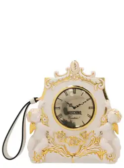 Moschino MOSCHINO 'Clock’ clutch WHITE