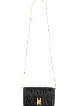 Moschino Wallet With Shoulder Strap BLACK