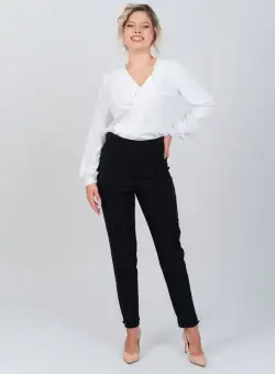 Pantaloni office/casual negri