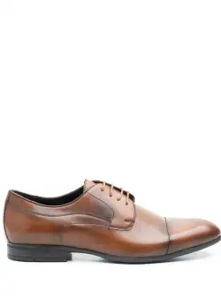 Pantofi barbati eleganti din piele naturala Leofex - 832-1 Cognac Box