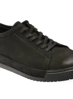 Pantofi casual AXXELLL negri, 7279, din nabuc