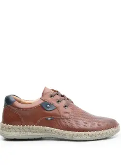 Pantofi casual barbati din piele naturala, Leofex - 597 Cognac Box