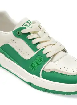 Pantofi casual BITE THE BULLET albi, 3288, din piele naturala