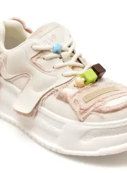 Pantofi casual FLAVIA PASSINI albi, 231437, din piele naturala