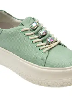 Pantofi casual FLAVIA PASSINI verzi, V107C23, din piele naturala