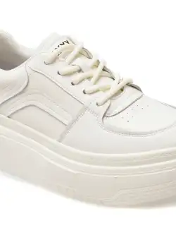 Pantofi casual GRYXX albi, 16, din piele naturala