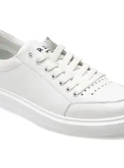 Pantofi casual GRYXX albi, 576600, din piele naturala