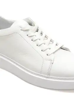 Pantofi casual GRYXX albi, M71621, din piele naturala