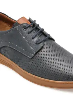 Pantofi casual GRYXX bleumarin, 33946, din nabuc