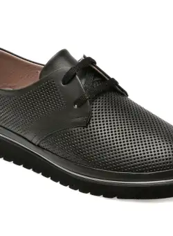 Pantofi casual GRYXX negri, 146138, din piele naturala