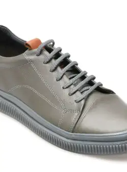 Pantofi casual OTTER gri, AST1, din piele naturala