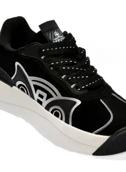 Pantofi casual REPUSEN negri, 18260, din piele ecologica