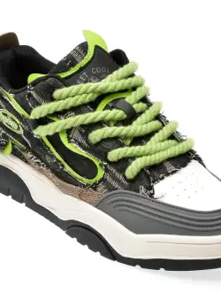 Pantofi casual REPUSEN negri, 18316, din material textil