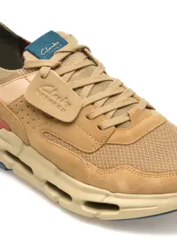 Pantofi CLARKS maro, NXE LO, din piele intoarsa