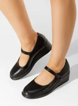 Pantofi cu platforma Espina negri