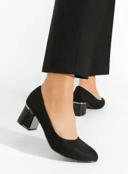 Pantofi cu toc mediu Zoya negri