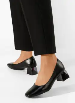 Pantofi cu toc mic Kaleva negri