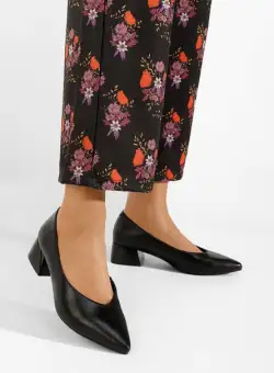 Pantofi cu toc mic Svana negri