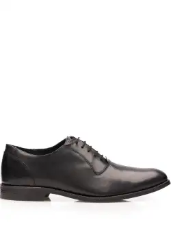 Pantofi eleganți bărbați din piele naturală, Leofex - 548 Negru Box