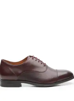 Pantofi eleganti barbati din piele naturala, Leofex - 579 Visiniu box