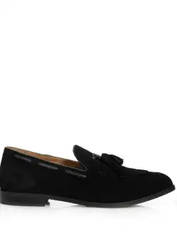 Pantofi eleganti barbati din piele naturala, Leofex - 922-1 Negru velur