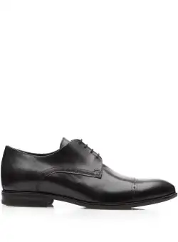 Pantofi eleganti barbati din piele naturala, Leofex - 931 Negru Box