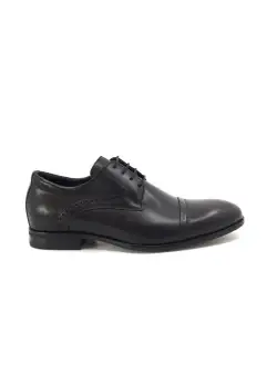 Pantofi eleganti barbati din piele naturala, Leofex - 953 Negru Box