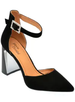 Pantofi eleganti FLAVIA PASSINI negri, 22A673, din piele intoarsa