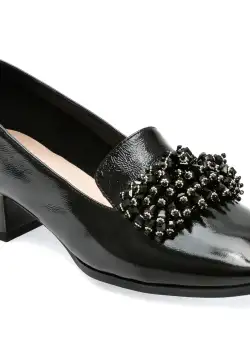 Pantofi EPICA negri, H551343, din piele naturala lacuita