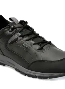 Pantofi GEOX negri, U360MC, din piele ecologica