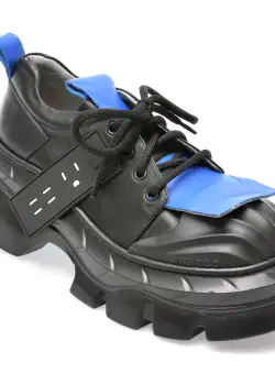 Pantofi GRYXX negri, 043GM4, din piele naturala