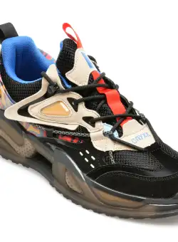 Pantofi GRYXX negri, 2131, din material textil