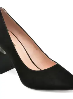 Pantofi GRYXX negri, 22A445, din piele intoarsa