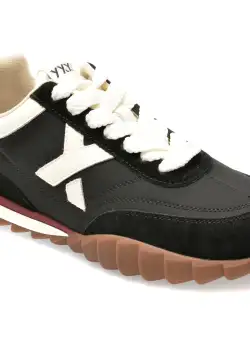 Pantofi GRYXX negri, 2323, din material textil