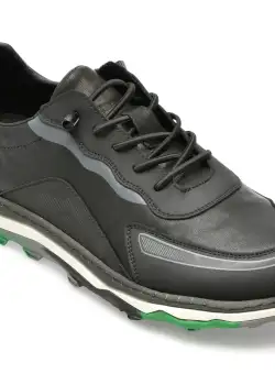 Pantofi GRYXX negri, 53855, din piele naturala