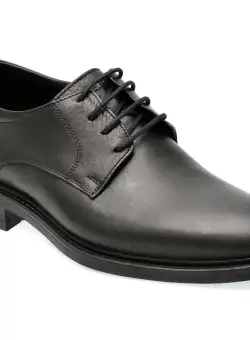 Pantofi OTTER negri, 2382, din piele naturala